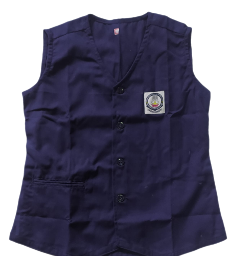 uniform blue over coat